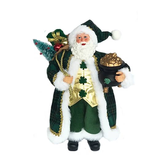 Santa's Workshop 12" Irish Gentleman Claus By Santasworkshop in Gold | Michaels®